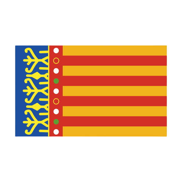 bandera de la senyera de valencia